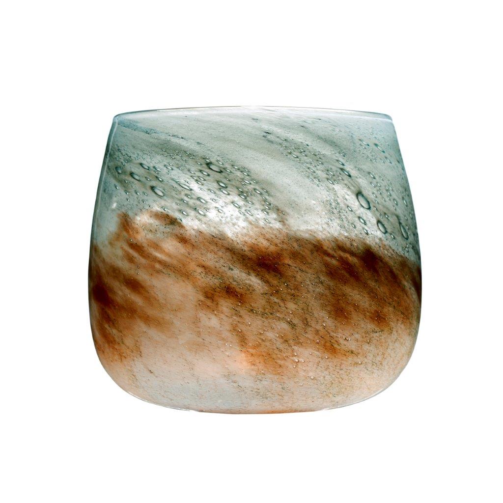 Neptune Hurricane Vase Small Abalone 17x17cmx22cmH